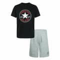 Pikkukuva 1 / 8: Lasten urheiluasu Converse Core Tee Musta/Harmaa - 3-4 vuotta