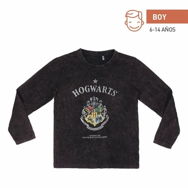 Lasten pitkähihainen paita Harry Potter Harmaa Tumman harmaa - 12 vuotta