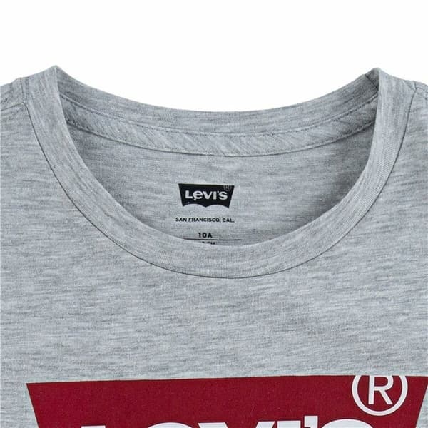 Barn T-shirt med kortärm Levi's Batwing Ljusgrå - 14 år