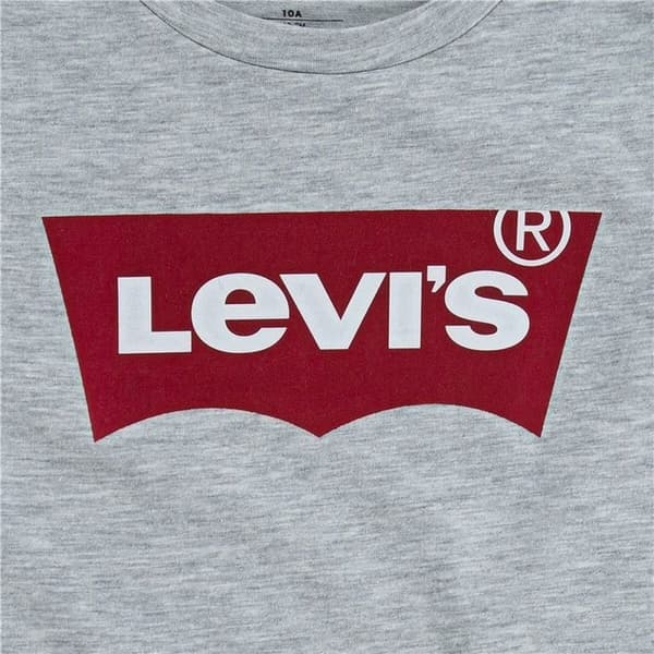 Barn T-shirt med kortärm Levi's Batwing Ljusgrå - 14 år