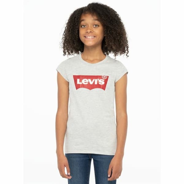 Barn T-shirt med kortärm Levi's Batwing Ljusgrå - 14 år