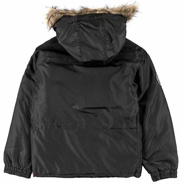 Unisex Parka jakke Go & Win Noreg Sort Børns - 16 år