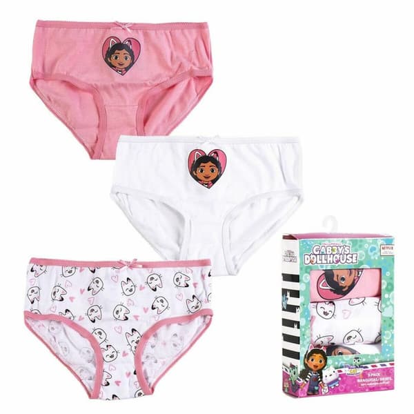 Förpackning med trosor för Flickor Gabby's Dollhouse 3 antal Multicolour - 2-3 år