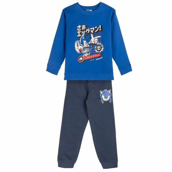 Træningsdragt til børn Sonic Blå - 10 år