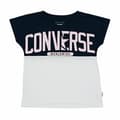 Miniatyrbillede 1 af 6: Børne Kortærmet T-shirt Converse Worldwide Mørkeblå - 8-10 år
