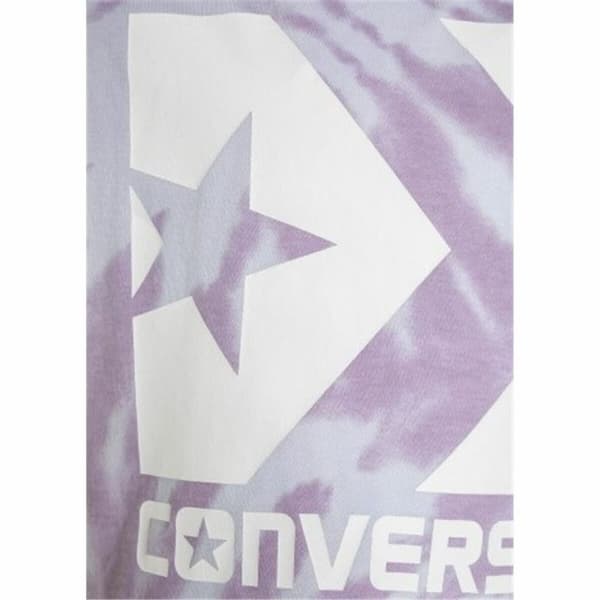 Børne Kortærmet T-shirt Converse Tie Dye Blomme - 13-15 år
