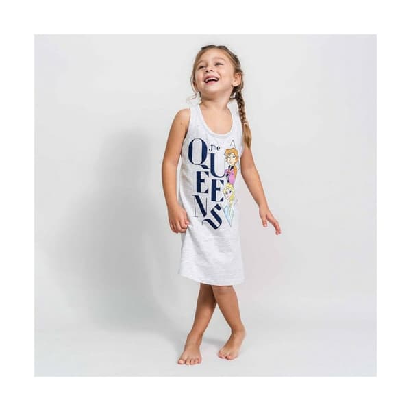 Kjole Frozen Grå Beige - 5 år