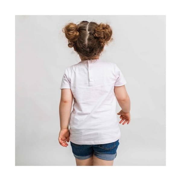 Børne Kortærmet T-shirt Minnie Mouse Lilla - 18 måneder