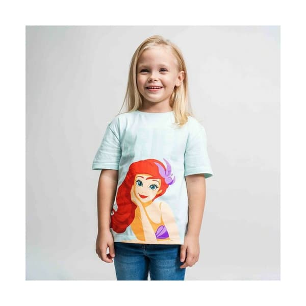 Børne Kortærmet T-shirt Princesses Disney Grøn Lysegrøn - 3 år