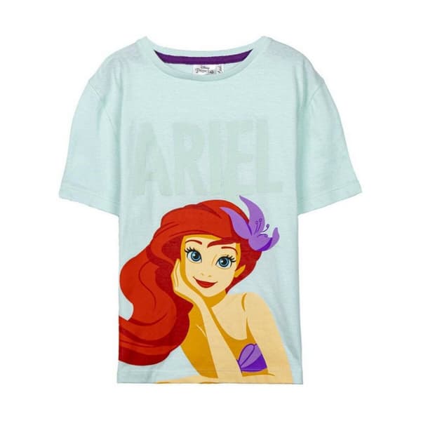 Børne Kortærmet T-shirt Princesses Disney Grøn Lysegrøn - 3 år