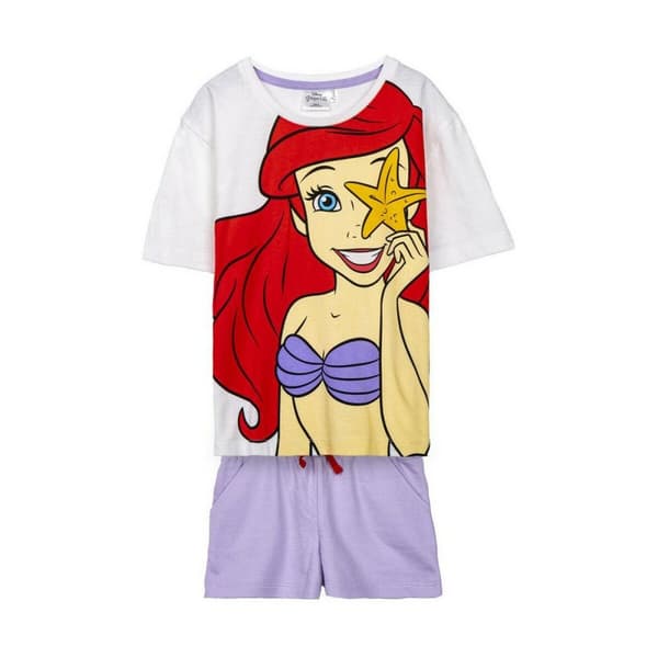 Sæt med tøj Princesses Disney Børns Hvid - 6 år