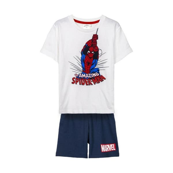 Sæt med tøj Spiderman Børns Hvid - 6 år