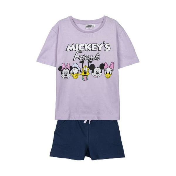 Sæt med tøj Minnie Mouse Børns Syren - 3 år