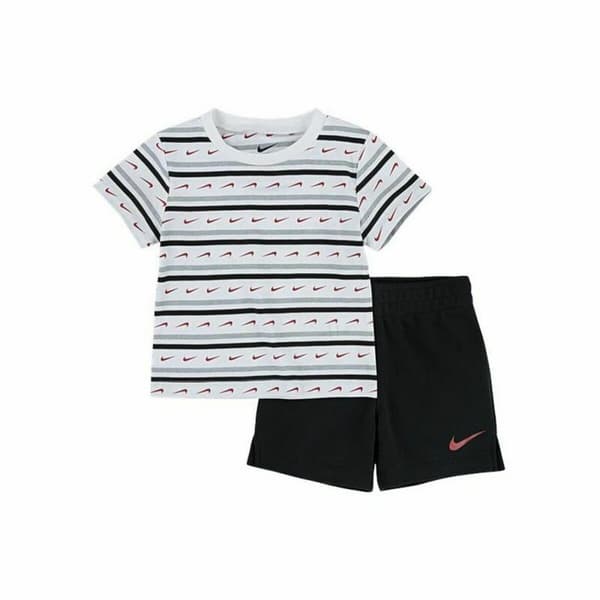 Sportstøj til Børn Nike Swoosh Stripe Hvid - 4 år