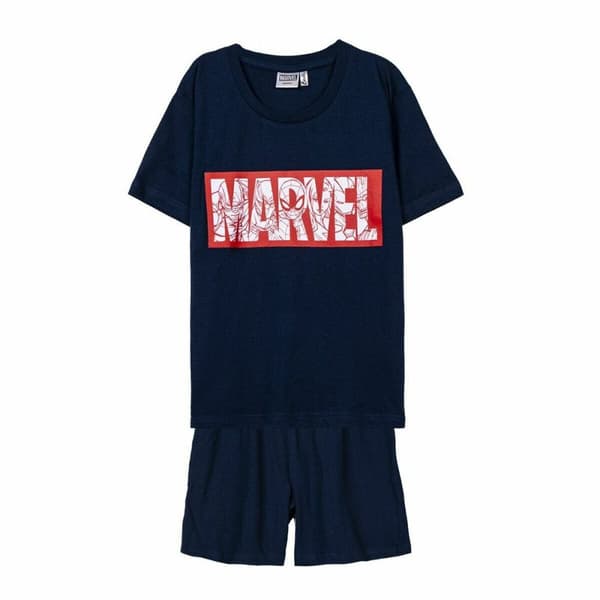 Nattøj Børns Marvel Mørkeblå - 6 år