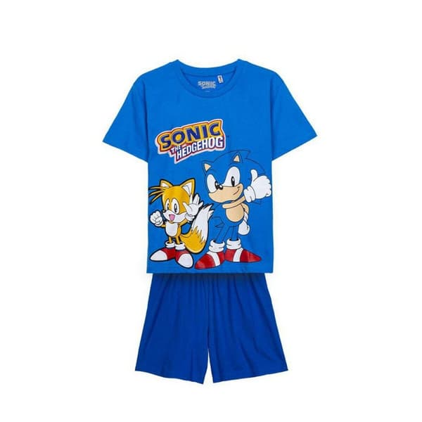 Nattøj Børns Sonic Mørkeblå - 8 år