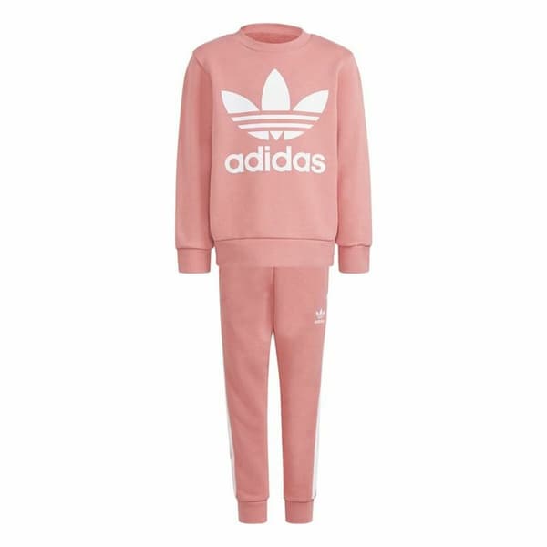 Sportstøj til Børn Adidas Crew  Pink - 6-7 år