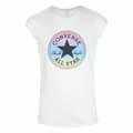 Miniatyrbillede 1 af 3: Børne Kortærmet T-shirt Converse Chuck Patch GFX Hvid - 12-13 år