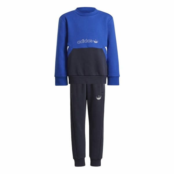 Sportstøj til Børn Adidas Crew Blå - 3-4 år