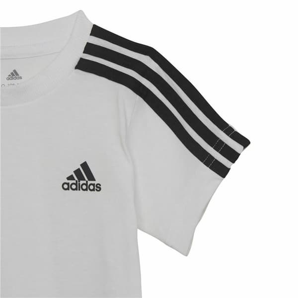 Sportstøj til Baby Adidas Three Stripes Sort Hvid - 6-9 måneder