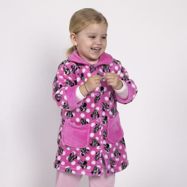 Morgenkåbe til Børn Minnie Mouse Pink - 24 måneder