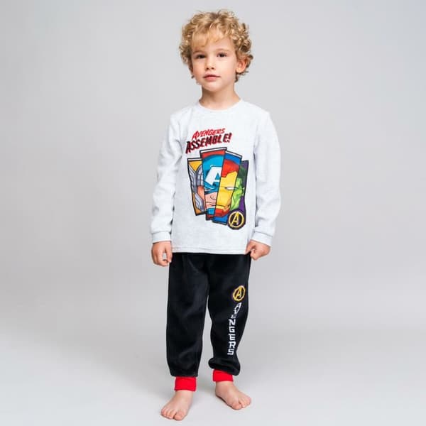 Nattøj Børns The Avengers Grå - 3 år