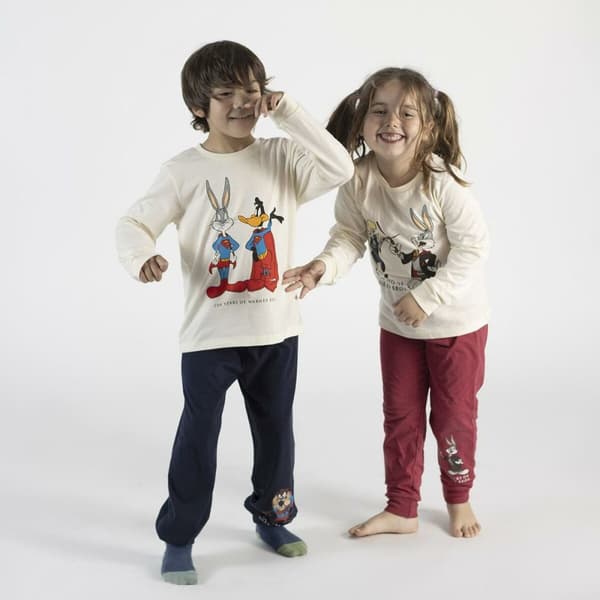 Nattøj Børns Warner Bros Rød Beige - 10 år