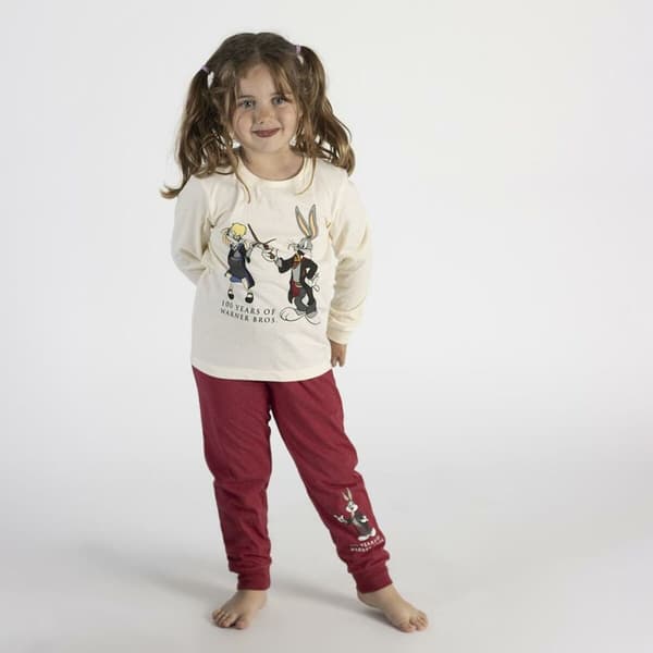 Nattøj Børns Warner Bros Rød Beige - 6 år