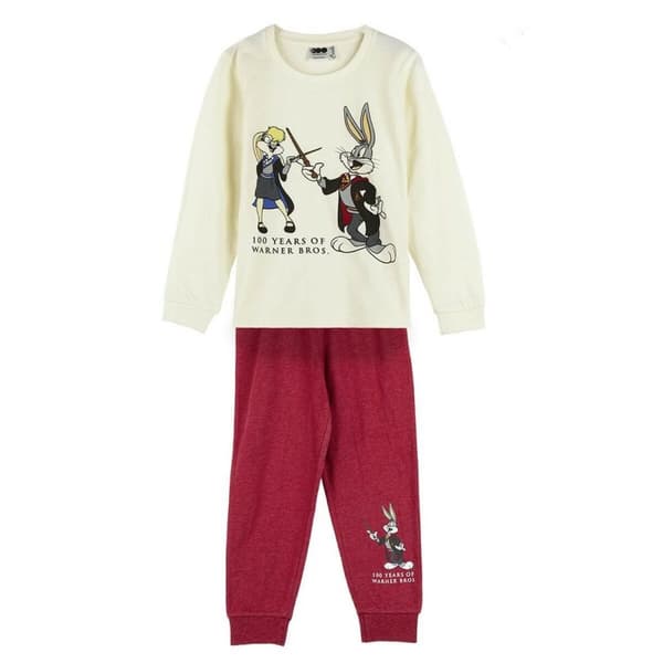 Nattøj Børns Warner Bros Rød Beige - 6 år