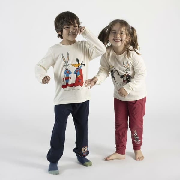 Nattøj Børns Warner Bros Mørkeblå Beige - 8 år