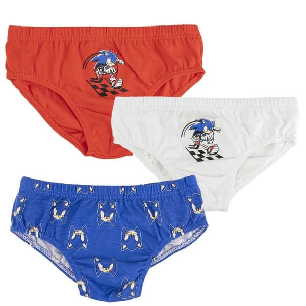 Pakke med boxershorts Sonic 3 enheder Multifarvet - 8-10 år