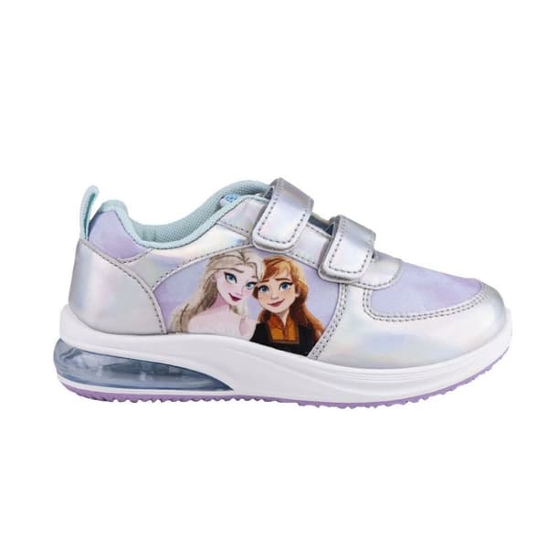 LED Træningssko Frozen Velcro Sølvfarvet - 31