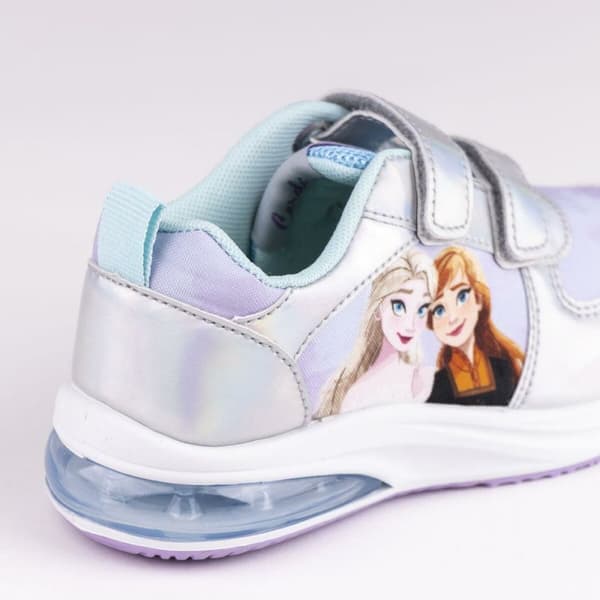 LED Træningssko Frozen Velcro Sølvfarvet - 30