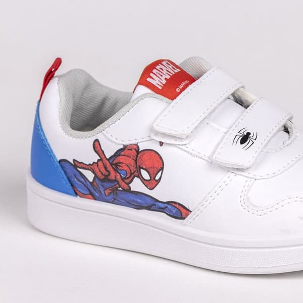 Sportssko til børn Spiderman Velcro Hvid - 25