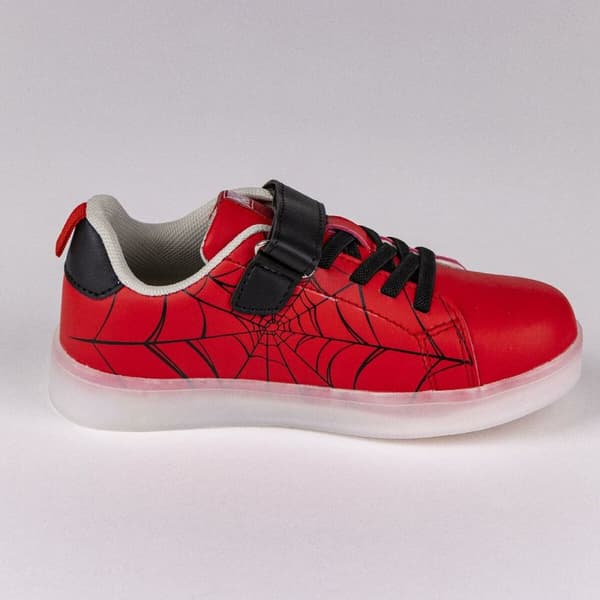 LED Træningssko Spiderman Velcro Rød - 31