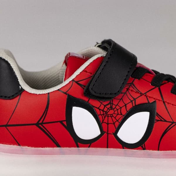 LED Træningssko Spiderman Velcro Rød - 31