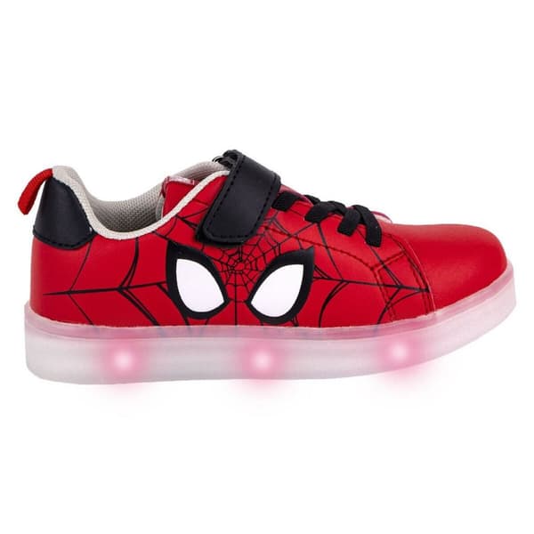 LED Træningssko Spiderman Velcro Rød - 31