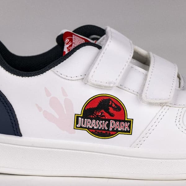 Sportssko til børn Jurassic Park Velcro Hvid - 26