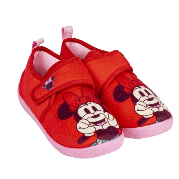 Hjemmesko Minnie Mouse Velcro Rød - 32-33