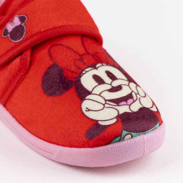 Hjemmesko Minnie Mouse Rød Velcro - 32-33