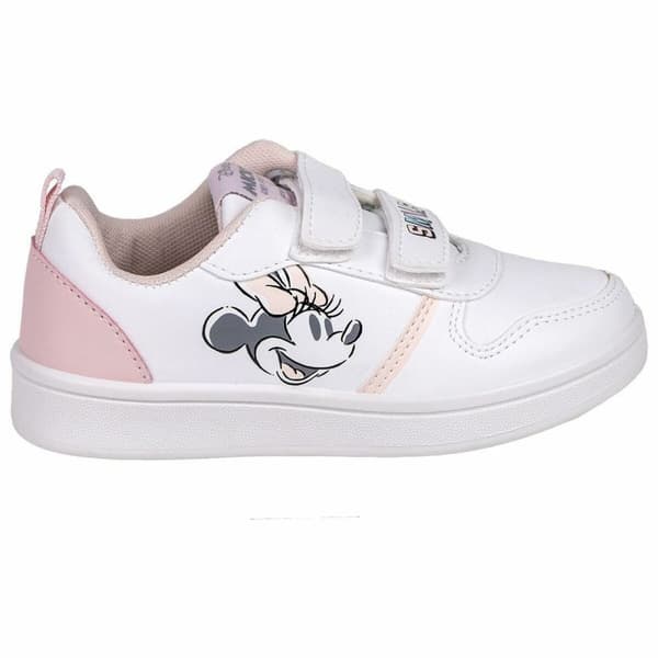 Sportssko til børn Minnie Mouse Velcro Hvid - 31