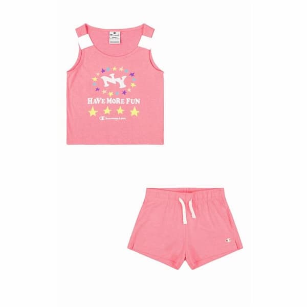 Sportstøj til Børn Champion Pink 2 Dele - 5-6 år