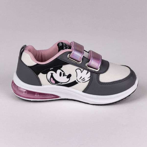 LED Træningssko Minnie Mouse Velcro Grå - 32