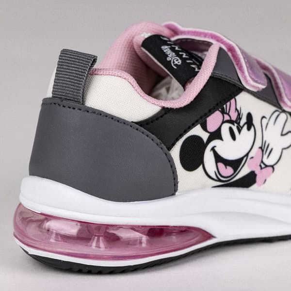 LED Træningssko Minnie Mouse Velcro Grå - 32