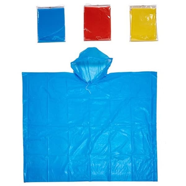 Vandtætte Poncho med Hætte Børns 1 x 25 x 18 cm (12 enheder)
