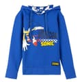 Miniatyrbillede 1 af 5: Sweatshirt med hætte til piger Sonic Blå - 12 år