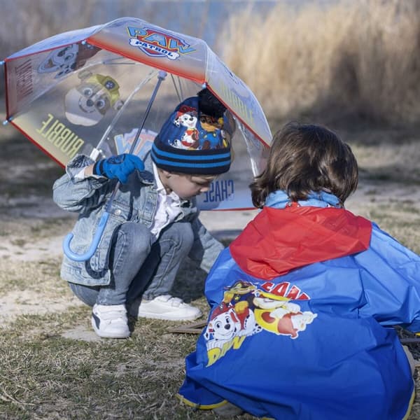 Vandtætte Poncho med Hætte The Paw Patrol Blå - 5-6 år