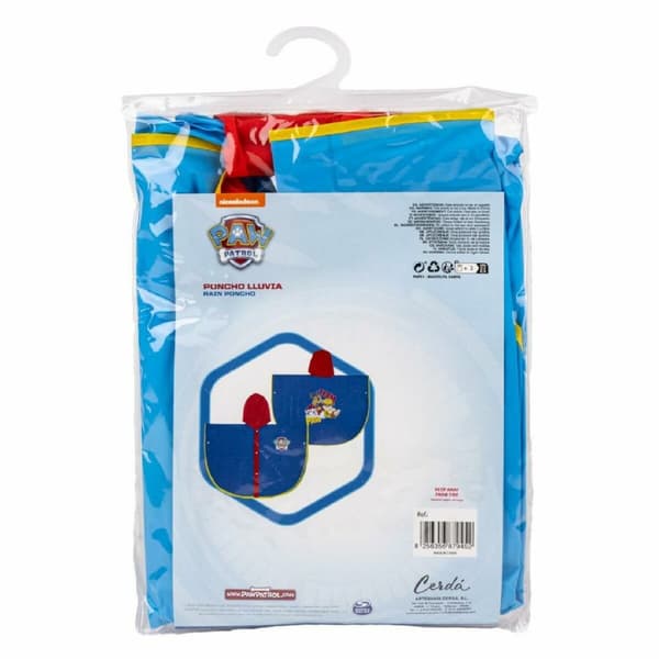 Vedenpitävä Poncho Hupulla The Paw Patrol Sininen - 5-6 vuotta