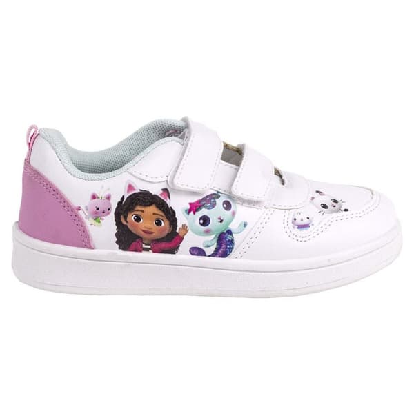 Sportssko til børn Gabby's Dollhouse Velcro Hvid - 31