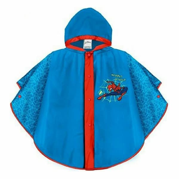 Vandtætte Poncho med Hætte Perletti Spiderman 3-6 år